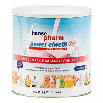 HANSEPHARM Power Protein plus Ahududu-Vanilya Plv, 750 g