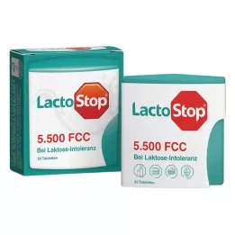 LACTOSTOP 5.500 FCC Tablet tıklama dispenseri, 50 adet