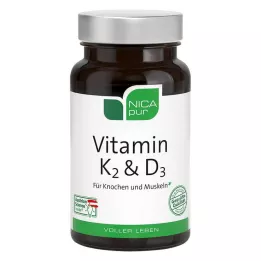 Nicapur Vitamin K2 &amp; D3 kapsülleri, 60 adet