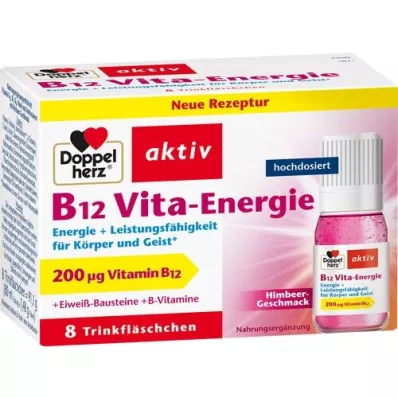 DOPPELHERZ B12 Vita-Energie içme ampulleri, 8 adet