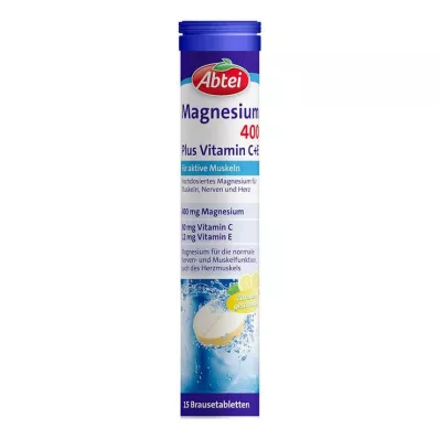 ABTEI Magnezyum 400 Plus Vitamin C+E efervesan tablet, 15 adet