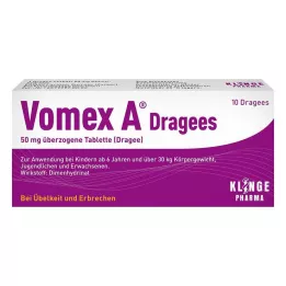 VOMEX A Draje 50 mg kaplı tablet, 10 adet
