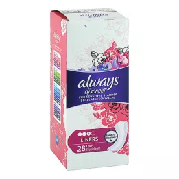 ALWAYS discreet incontinence liner külot astarları, 28 adet
