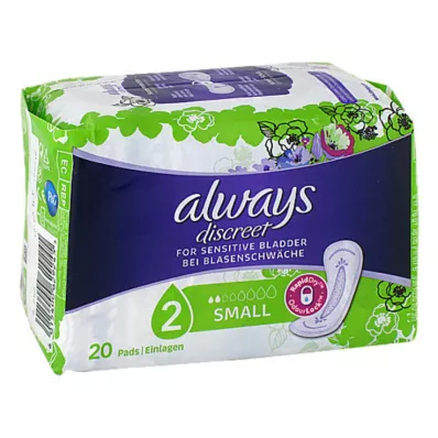 ALWAYS gizli inkontinans tekli küçük, 20 adet