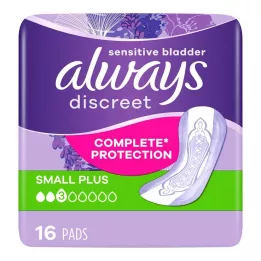 ALWAYS discreet incontinence single small plus, 16 adet