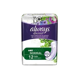 ALWAYS gizli inkontinans tek kullanımlık normal, 12 adet