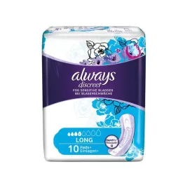 ALWAYS gizli inkontinans tekli uzun, 10 adet