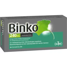 BINKO 240 mg film kaplı tablet, 30 adet