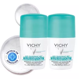 VICHY DEO Roll-on leke önleyici 48 saat, 2X50 ml