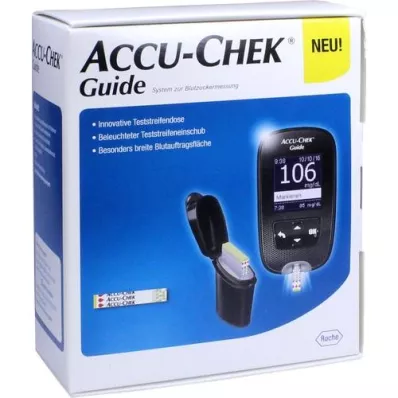 ACCU-CHEK Kılavuz kan şekeri ölçüm cihazı seti mg/dl, 1 adet
