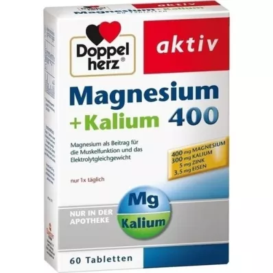 DOPPELHERZ Magnezyum+Potasyum Tablet, 60 Kapsül