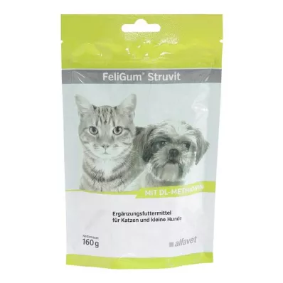 Feligum Struvit kediler / küçük köpekler için çiğneme damlaları, 160 g Feligum Struvit kediler / küçük köpekler için çiğneme damlaları, 160 g