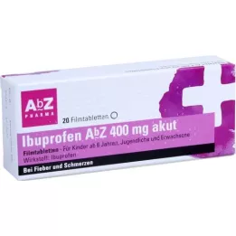 IBUPROFEN AbZ 400 mg akut film kaplı tablet, 20 adet