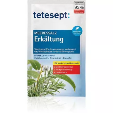 TETESEPT Banyo yağı deniz tuzu soğuk, 80 g