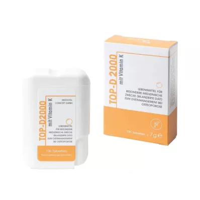 Top D 2000 tablet, 100 adet Top D 2000 tablet, 100 adet