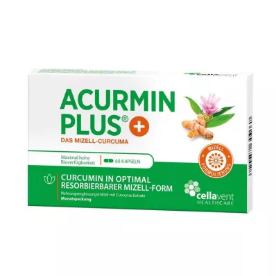 ACURMIN Plus Das Mizell-Curcuma Yumuşak Kapsül, 60 Kapsül