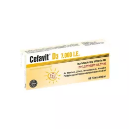 CEFAVIT D3 7.000 I.U. film kaplı tabletler, 60 adet