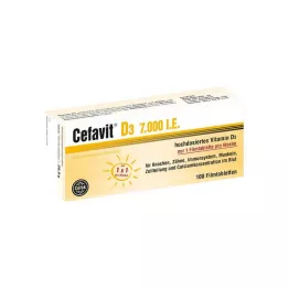 CEFAVIT D3 7.000 I.U. film kaplı tabletler, 100 adet