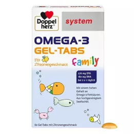 DOPPELHERZ Omega-3 Gel-Tabs aile sistemi, 60 adet