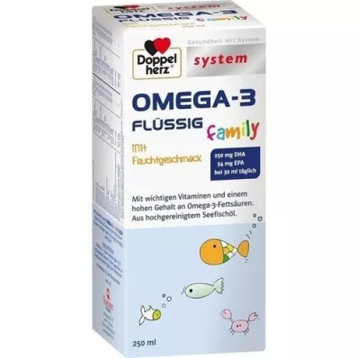 DOPPELHERZ Omega-3 sıvı aile sistemi, 250 ml