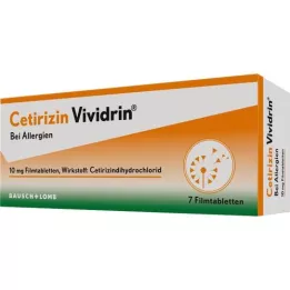 CETIRIZIN Vividrin 10 mg film kaplı tablet, 7 adet