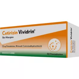 CETIRIZIN Vividrin 10 mg film kaplı tablet, 50 adet