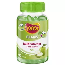 YAYA BEANS Elma Çinko ve İyot Çiğneme Pastilleri, 90 Kapsül