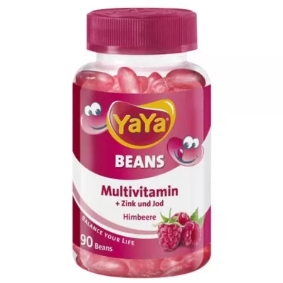 Yaya Beans Ahududu Aromalı Çinko ve İyot Çiğnenebilir Tabletler, 90 adet