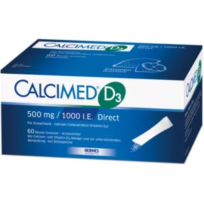 CALCIMED D3 500 mg/1000 I.U. Direkt granül, 60 adet