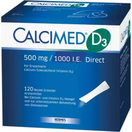 CALCIMED D3 500 mg/1000 I.U. Direkt granüller, 120 adet