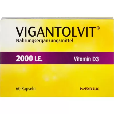 VIGANTOLVIT 2000 I.U. Vitamin D3 yumuşak kapsül, 60 adet