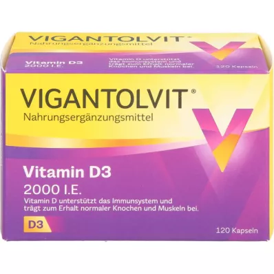 VIGANTOLVIT 2000 I.U. Vitamin D3 yumuşak kapsül, 120 adet