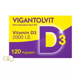 VIGANTOLVIT 2000 I.U. Vitamin D3 yumuşak kapsül, 120 adet