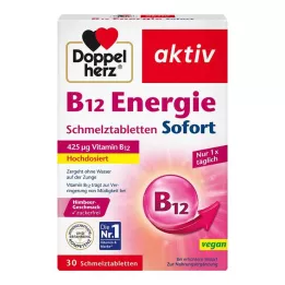 DOPPELHERZ B12 Enerji Anında Eriyen Tabletler, 30 Kapsül