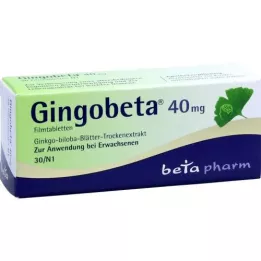 GINGOBETA 40 mg film kaplı tabletler, 30 adet