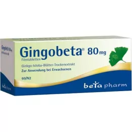Gingobeta 80 mg film kaplı tablet, 60 adet