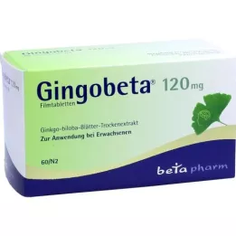 GINGOBETA 120 mg film kaplı tablet, 60 adet
