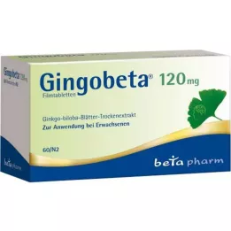 Gingobeta 120 mg film kaplı tablet, 60 adet