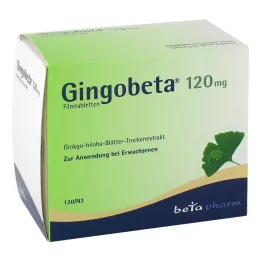 Gingobeta 120 mg film kaplı tablet, 120 adet
