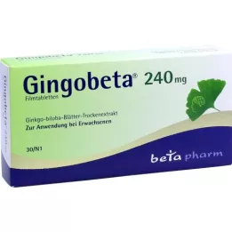 GINGOBETA 240 mg film kaplı tablet, 30 adet