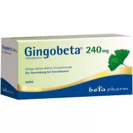 Gingobeta 240 mg film kaplı tablet, 60 adet
