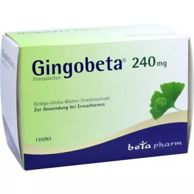 GINGOBETA 240 mg film kaplı tablet, 120 adet