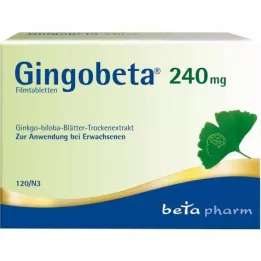 Gingobeta 240 mg film kaplı tablet, 120 adet