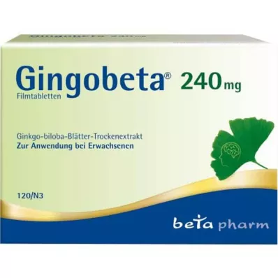 Gingobeta 240 mg film kaplı tablet, 120 adet Gingobeta 240 mg film kaplı tablet, 120 adet