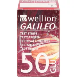 WELLION GALILEO Kan şekeri test şeritleri, 50 adet