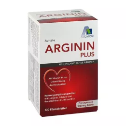 ARGININ PLUS Vitamin B1+B6+B12+folik asit film kaplı tabletler, 120 adet