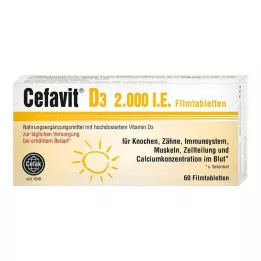 CEFAVIT D3 2.000 I.U. film kaplı tabletler, 60 adet
