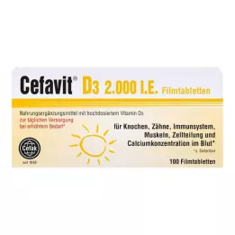 CEFAVIT D3 2.000 I.U. film kaplı tabletler, 100 adet