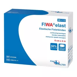 FIXIERBINDE elastik 6 cmx4 m selofan sargılı, 1 adet