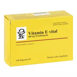 VITAMIN E VITAL 400 mg Rennersche Apotheke Weichk., 100 adet